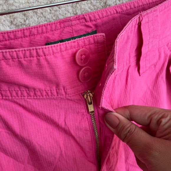 Lauren Ralph Lauren Capri Pants Womens Size 6 Hot Pink Utility Crop Cargo - Picture 5 of 11